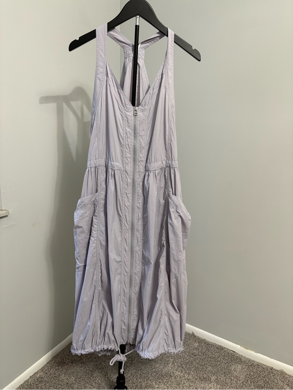 Daily Practice by Anthropologie Free Fall Dress L Folkstone Gray Utility Chic - Picture 2 of 12
